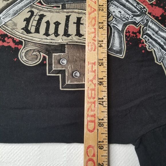7.62 Design “Deus Vult” Black T-Shirt Medium Military Warrior Crusades Goth - Picture 4 of 7